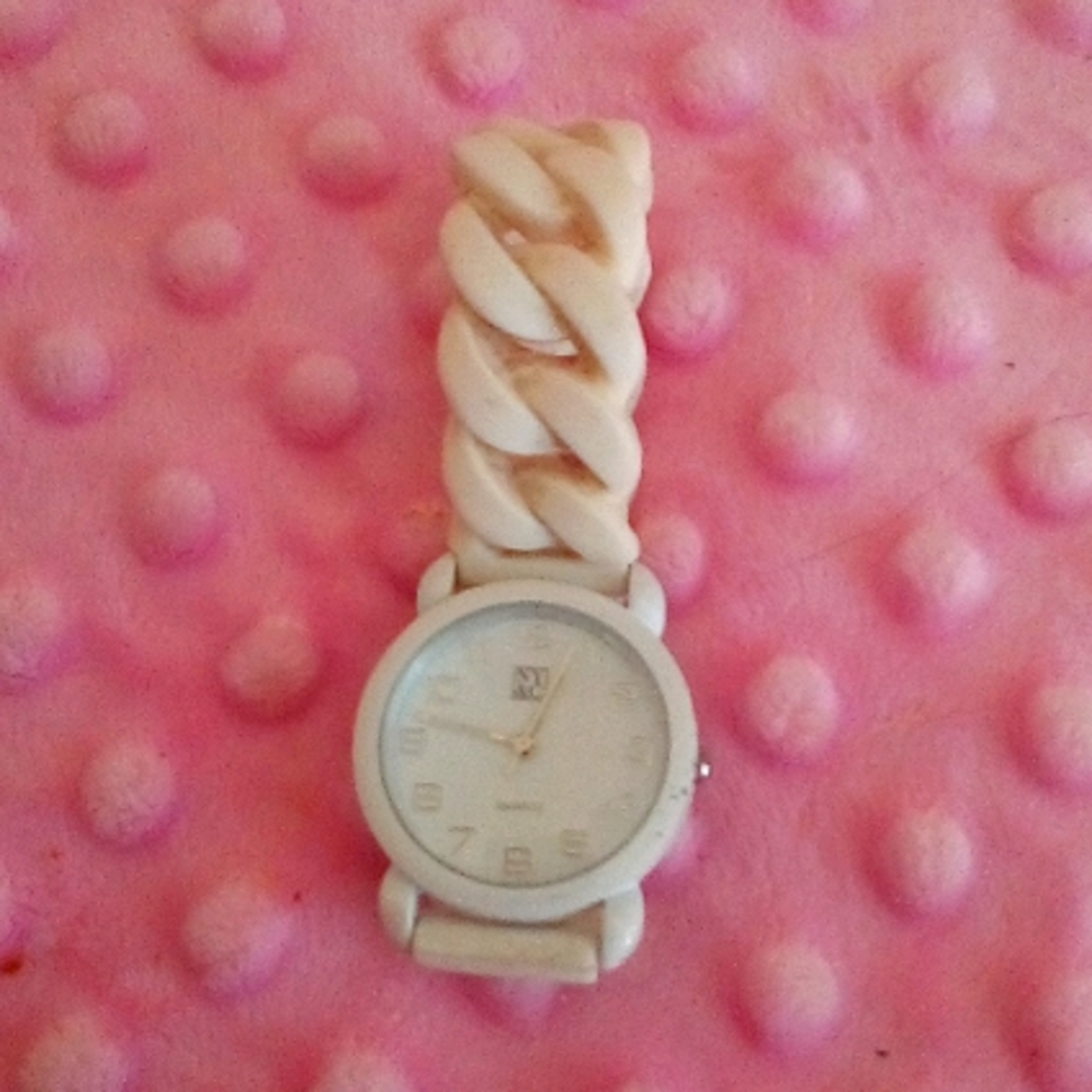 New York & Co. White rubber watch...OBO